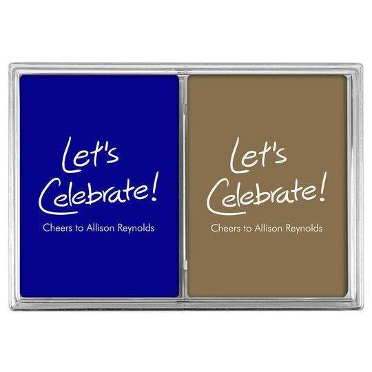 Fun Let's Celebrate Double Deck Playing Cards